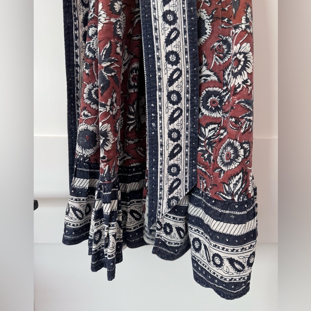 Cleobella Rylee Duster in Sienna Block - Picture 2 of 6